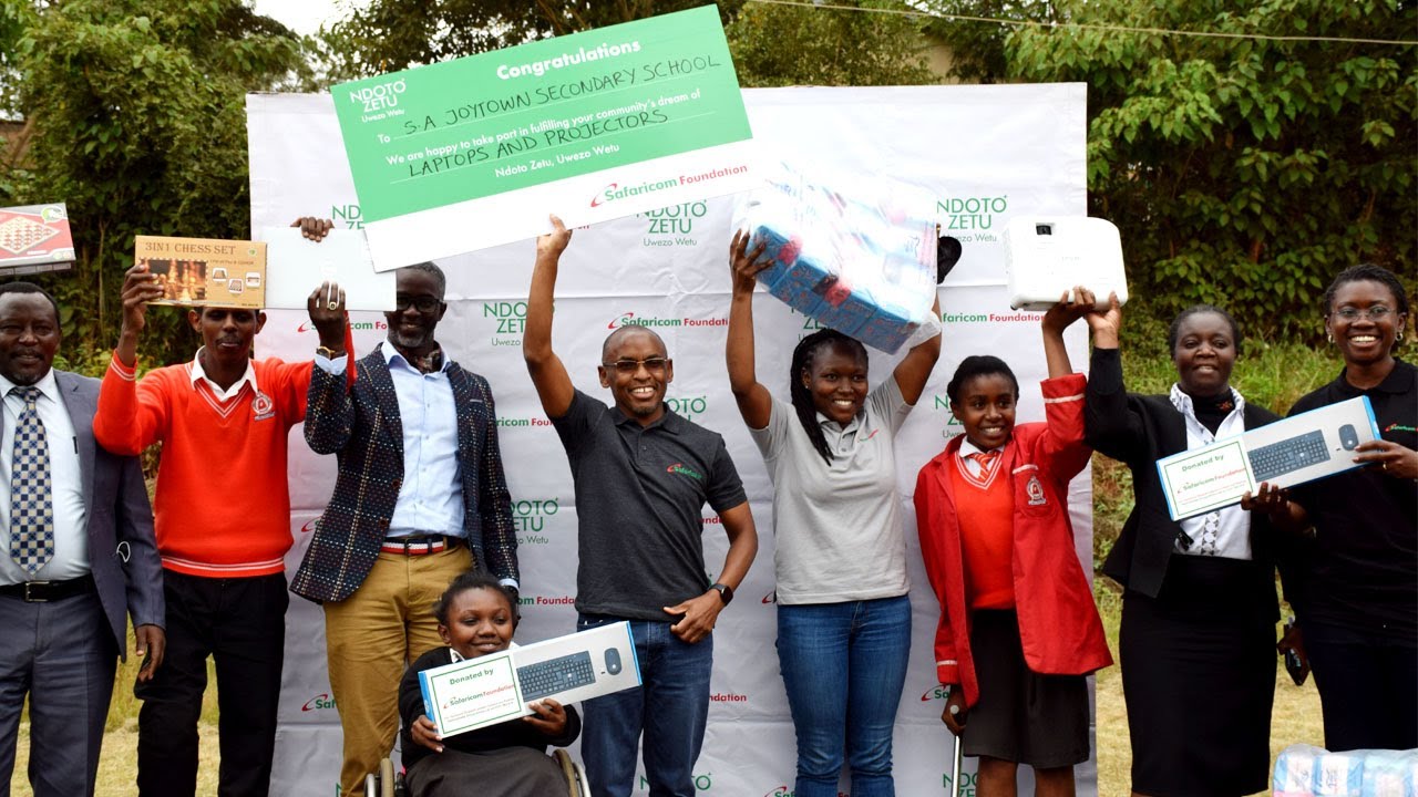 Safaricom Foundation donates equipment worth Sh. 1.5 million to Joytown Secondary Thika