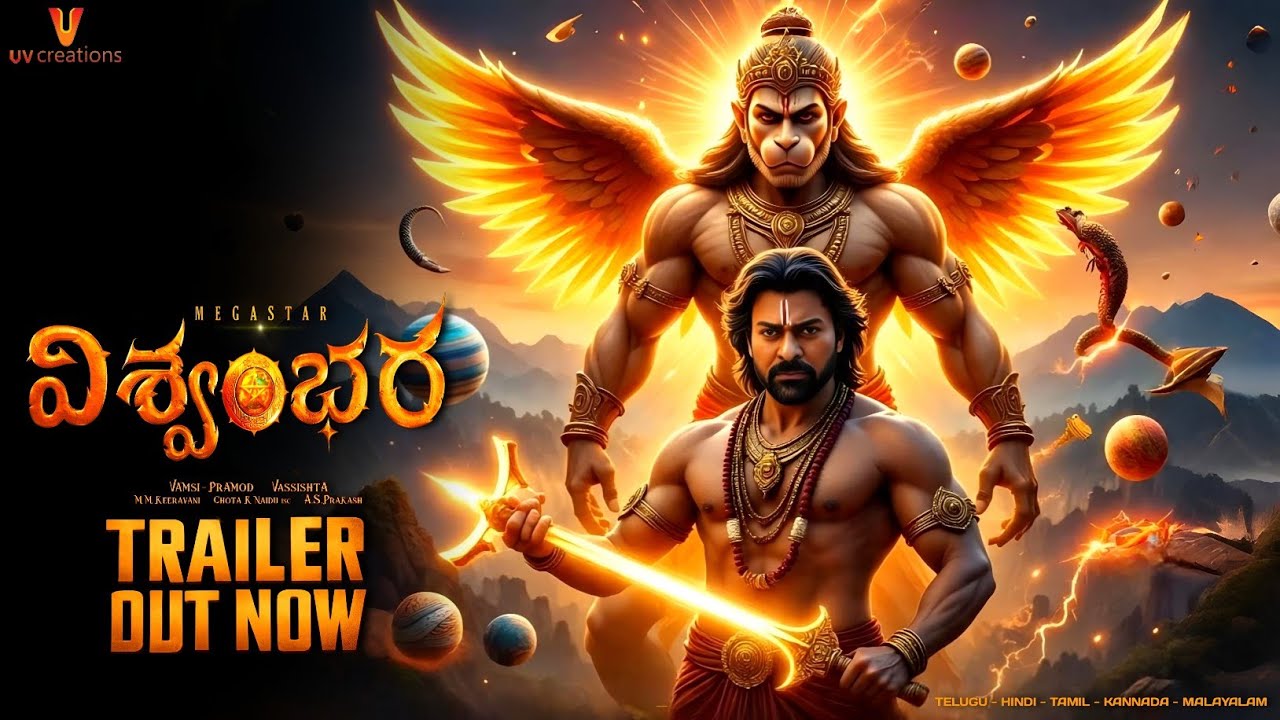 VISHWAMBHARA Official Trailer | Megastar Chiranjeevi | Trisha Krishnan | Vassishta | MM Keeravaani