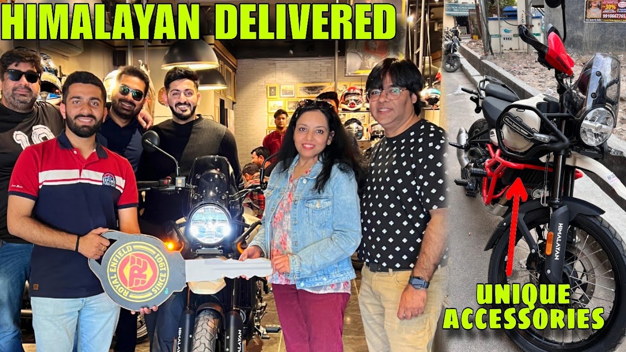 New RE Himalayan 452 ki Delivery Lete Hi Sabse Unique Accessories Lagwa Di 🔥 | New Bike