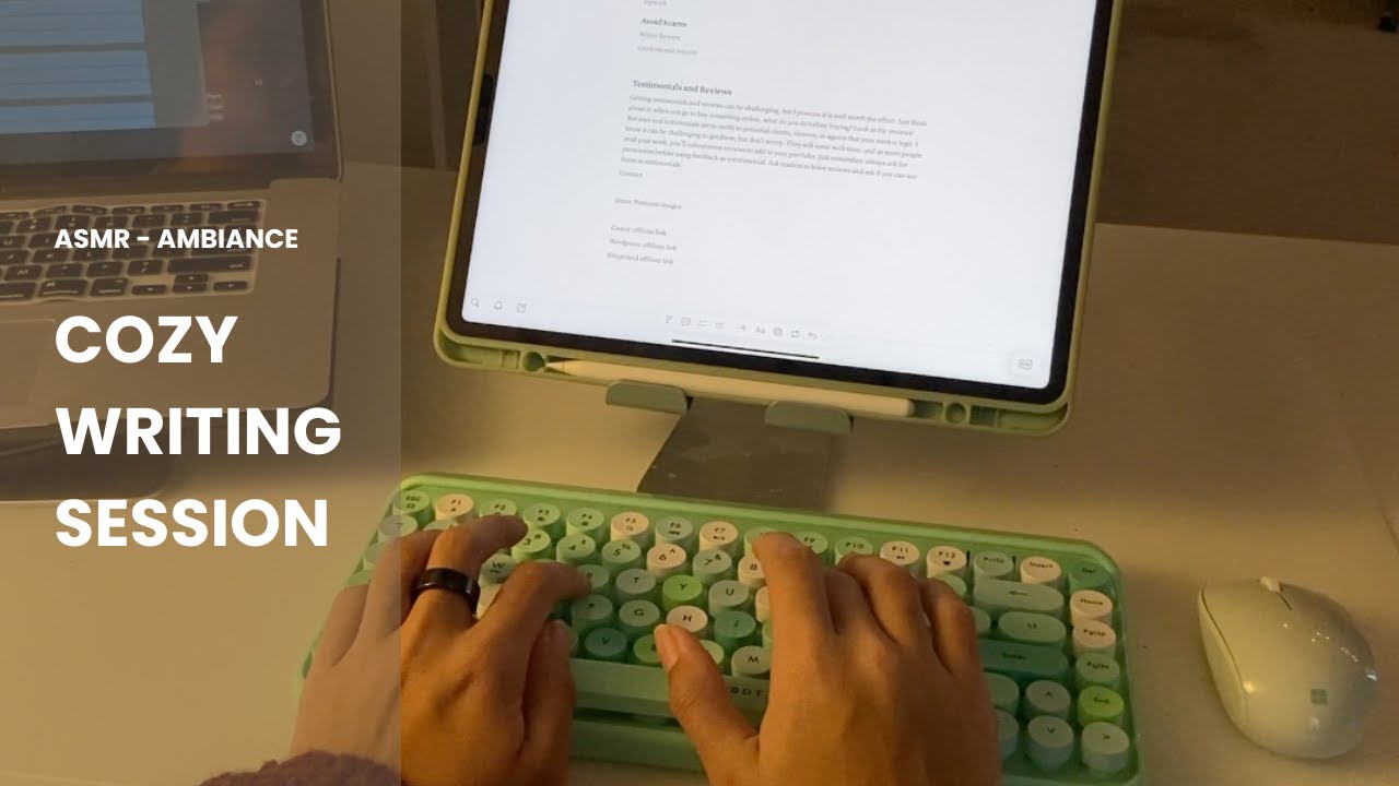 Cozy ASMR Writing Session / Slow Living & Creative Writing