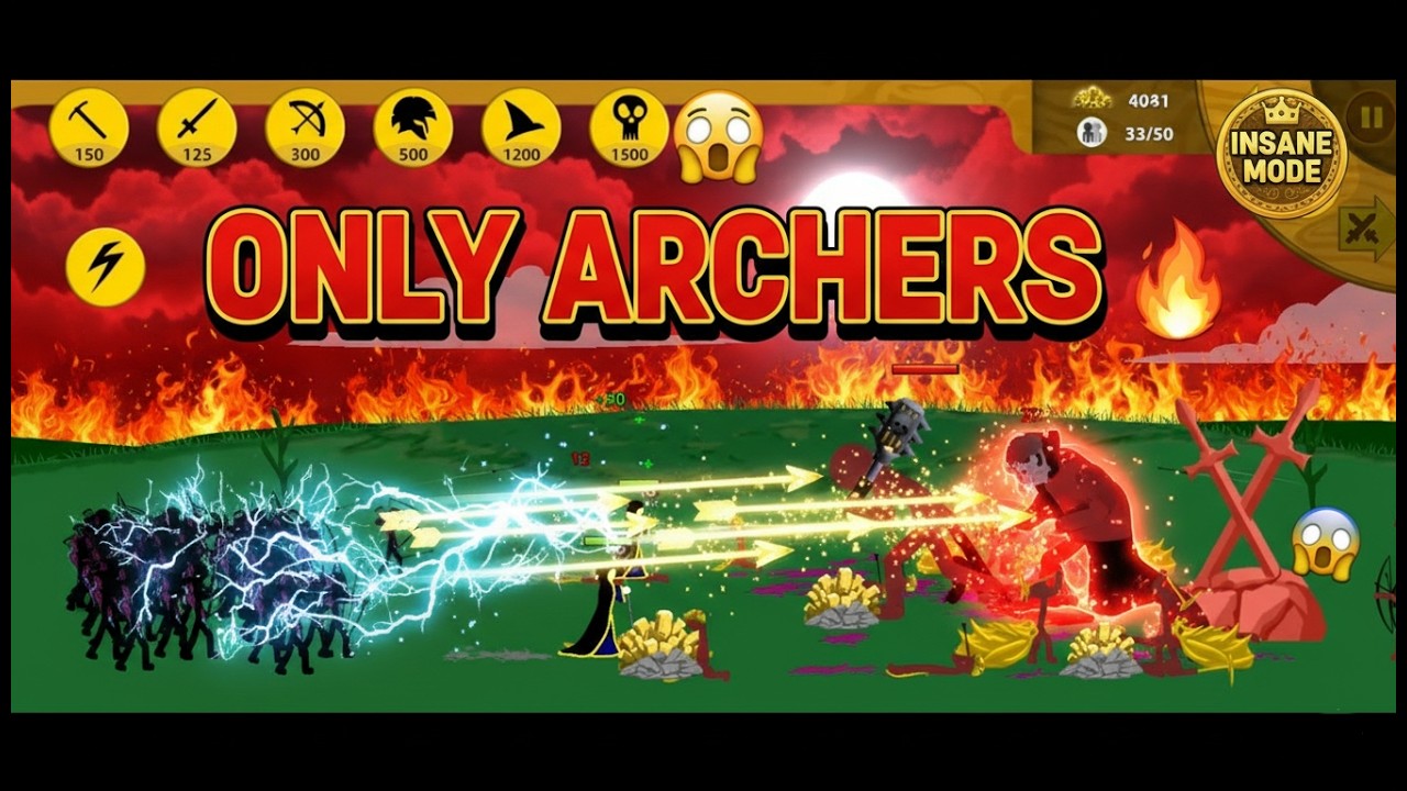 ONLY ARCHERS vs INSANE MODE Tournament! 🏹 | Stick War: Legacy