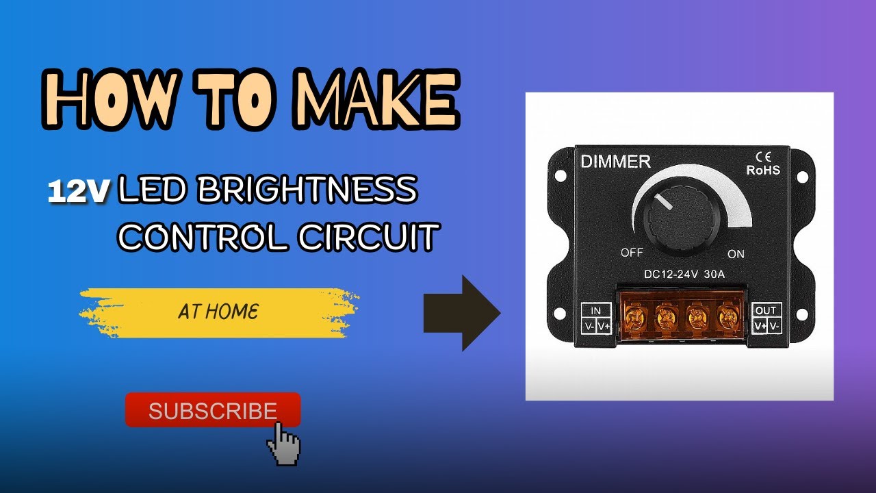 Push button 12v LED brightness control Circuit