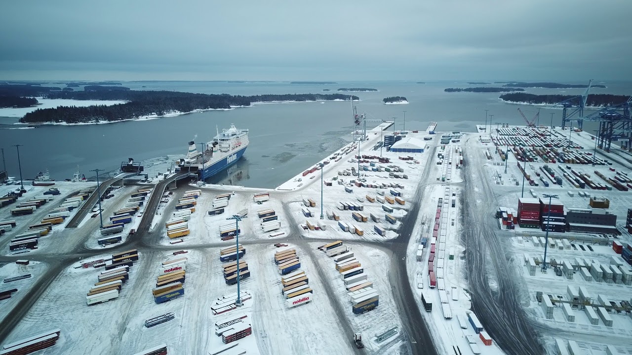 Vuosaari Harbour of Helsinki