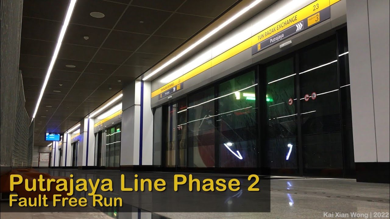 MRT Putrajaya Line Phase 2 Fault Free Run