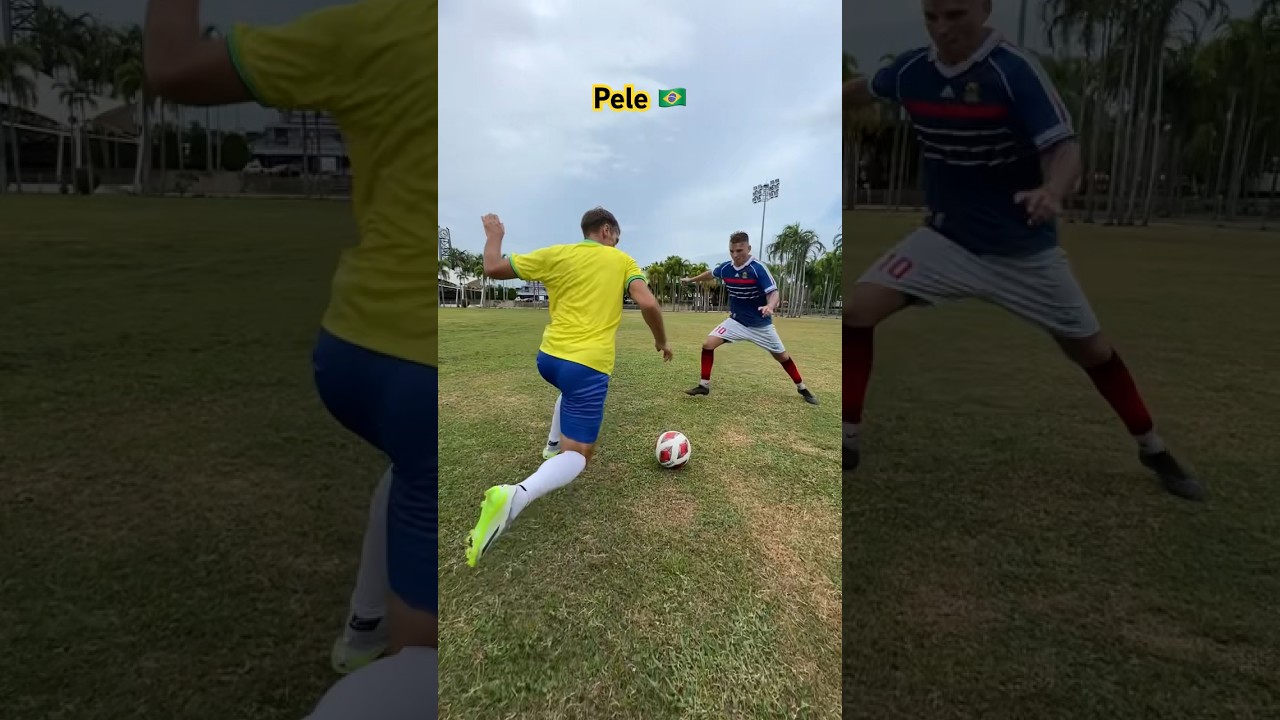 Pele fake step 🇧🇷 #football #shorts #soccer #tutorial #slowmo #pele