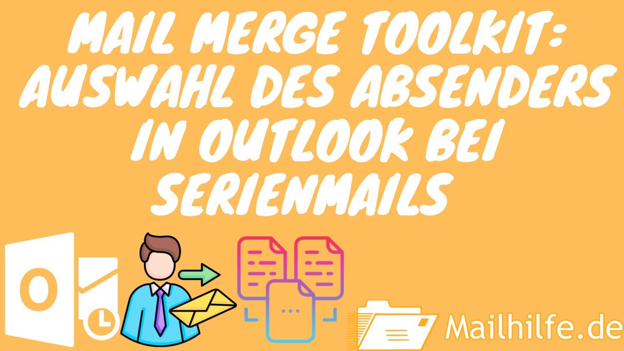 Auswahl des Absenders in Outlook bei Serienmails bzw. Serienbriefen #outlook #serienbrief