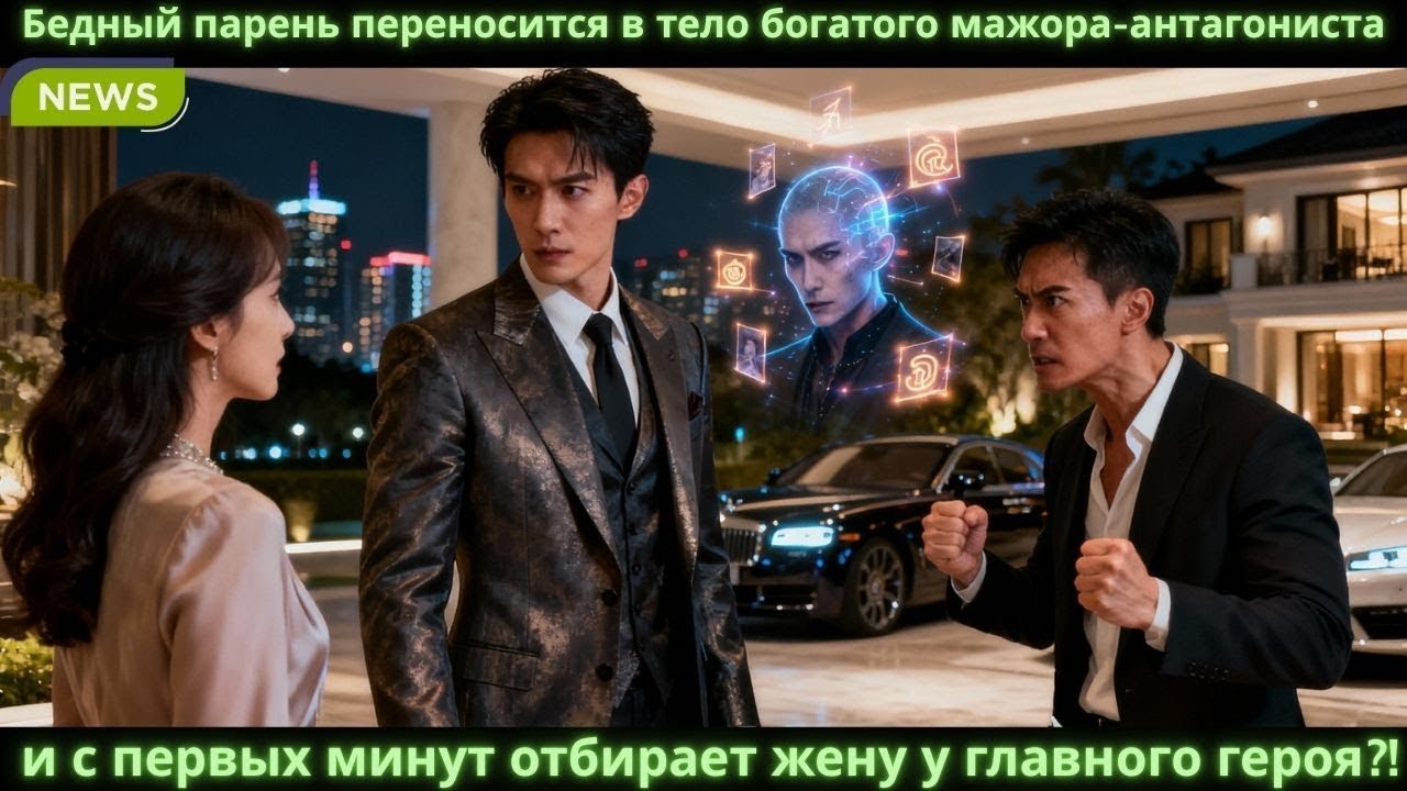 Бедняк переселяется в тело богатого злодея и с первых минут уводит жену у главного героя!#дорама