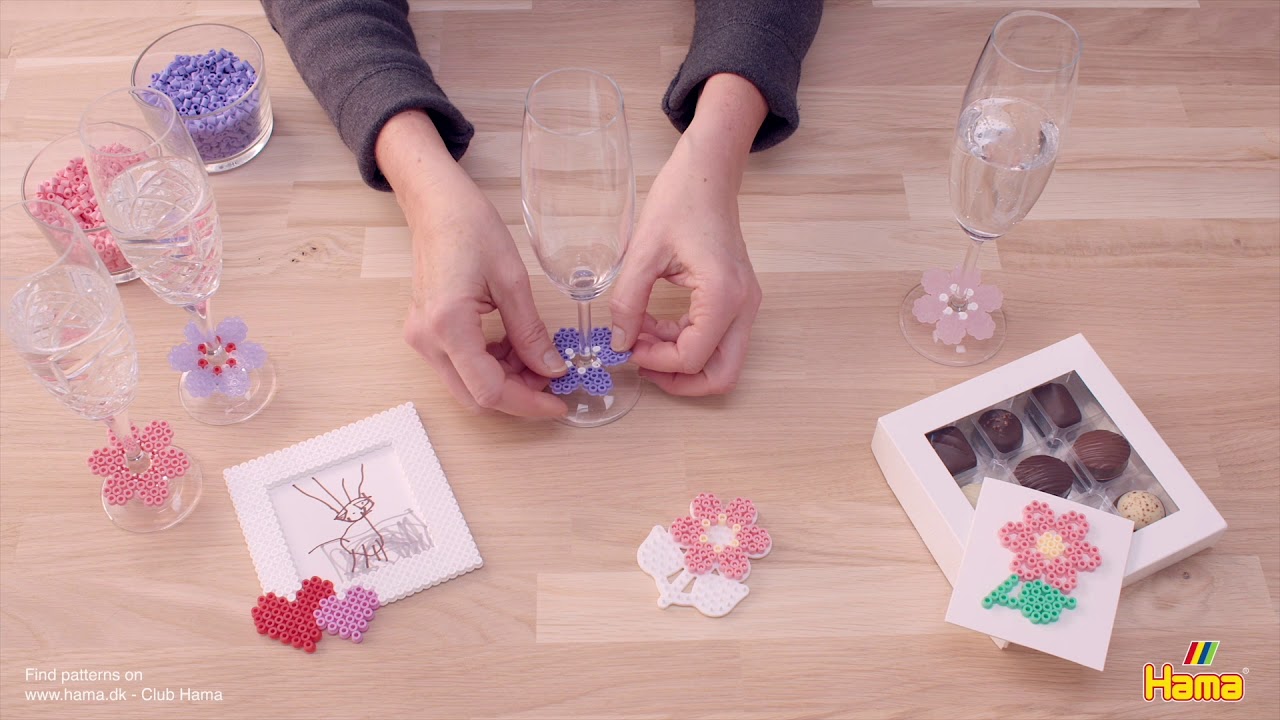 Hama Valentine flower glass 3 of 3