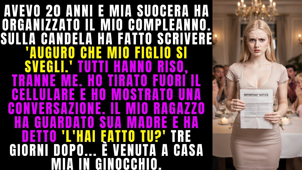 La candela di mia suocera diceva 'Che mio figlio si svegli.' Han riso — Ho preso il cellulare e