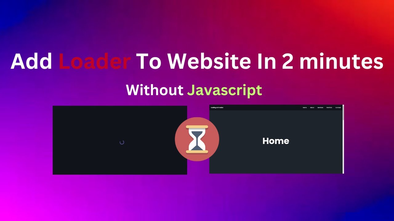 Add Loading Animation to Website in 2 Minutes!