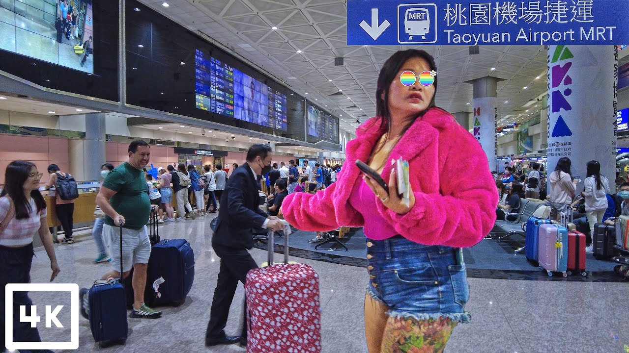 🇹🇼 Taoyuan/Taipei Airport Ultimate Tour 2023 (Terminal 1, 2 and Skytrain) Taiwan Walk 4K