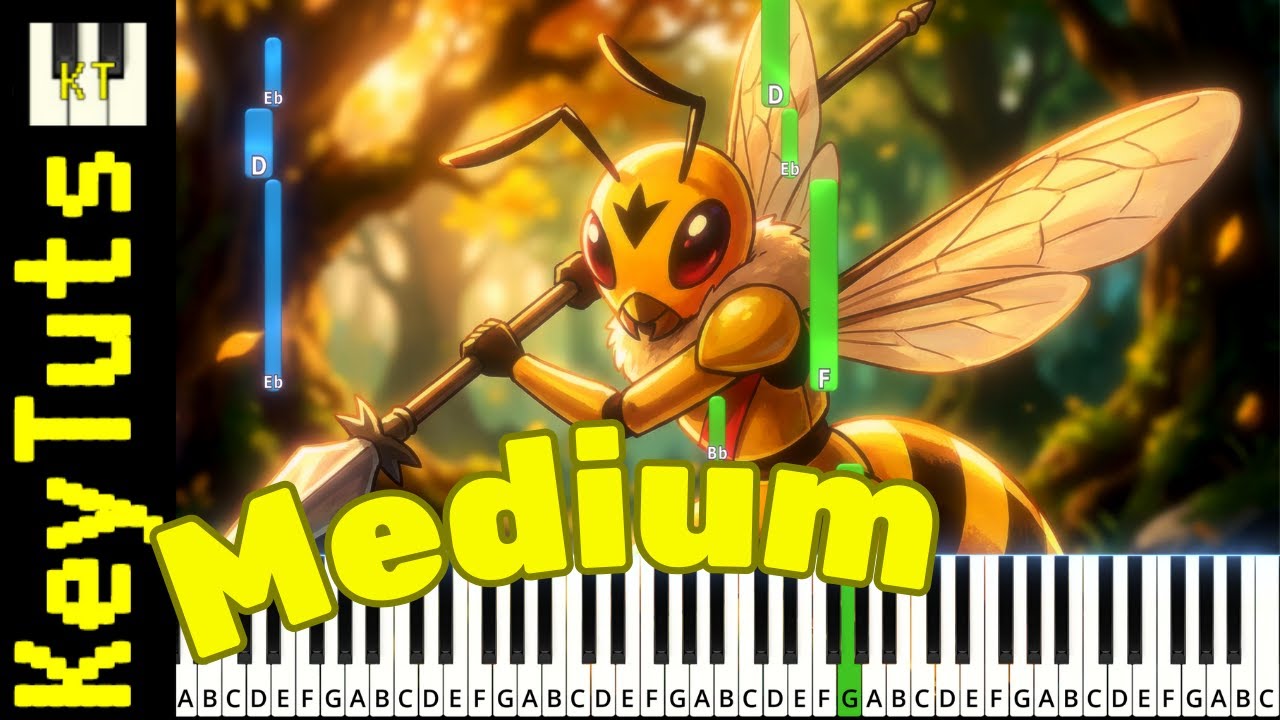 Lands Untamed [Bug Fables] - Medium Mode [Piano Tutorial] (Synthesia)
