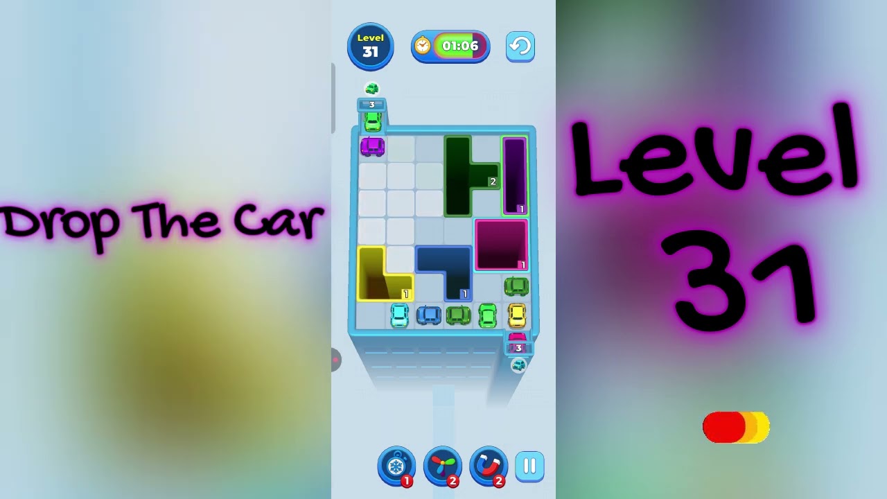 🚗 Drop The Car Level 31  Walkthrough | Car Puzzle Game Solution | Go Answer