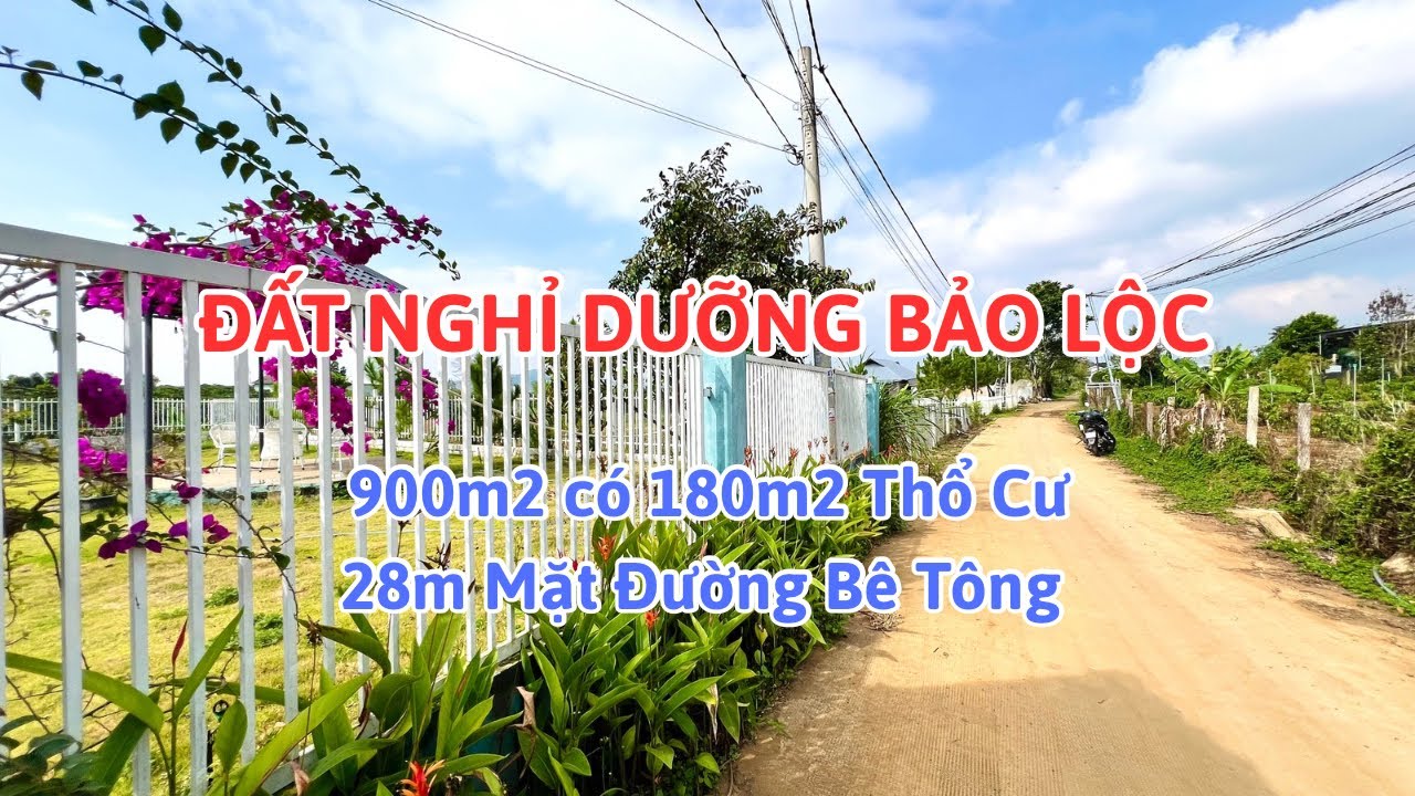 🔴(671) Đất Nghỉ Dưỡng 900m2 Có 180m2 Thổ Cư | Bất Động Sản Bảo Lộc