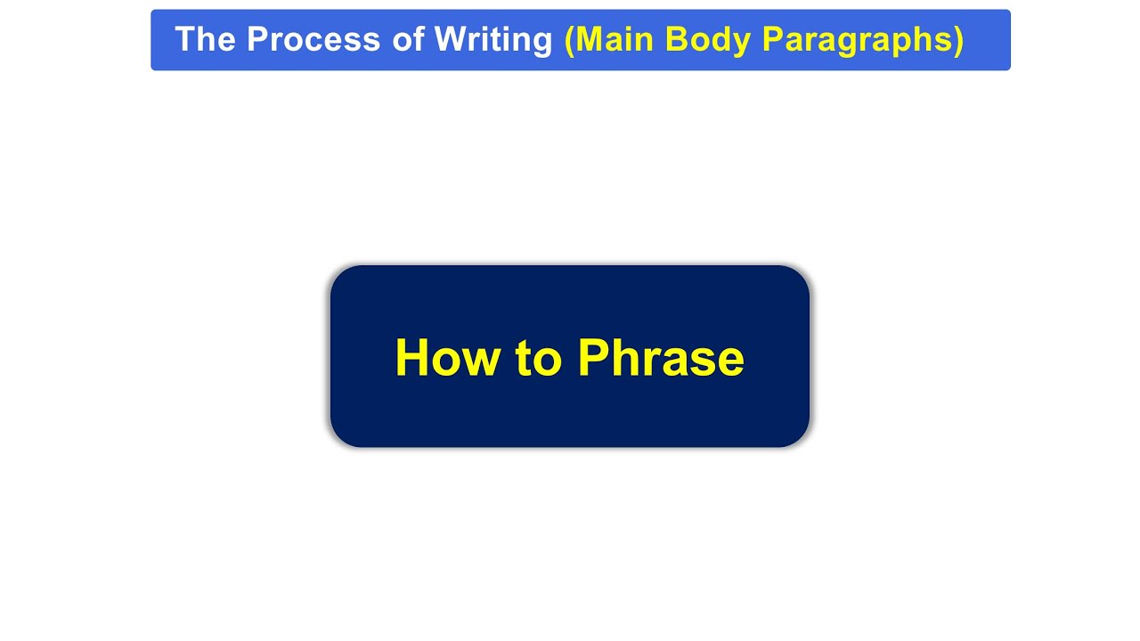 D3 - OET Writing - Body Paragraphs & Conclusion
