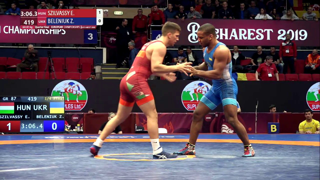 1/4 GR - 87 kg: E. SZILVASSY (HUN) v. Z. BELENIUK (UKR)