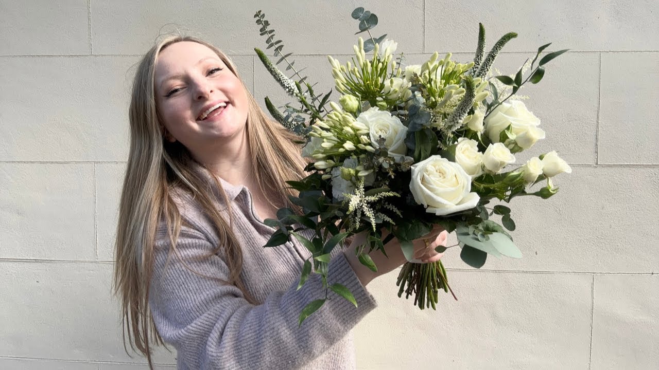 Как сделать свадебный букет 💐 Урок по созданию свадебного букета в нейтральном стиле