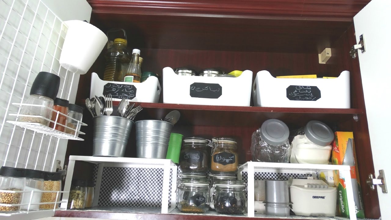 ❤🍓HOW I ORGANIZED MY KITCHEN || أفضل ترتيب لمطبخى  و مشترياتى للمطبخ