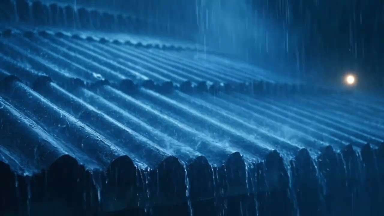 Relaxing Heavy Rain on a Tin Roof | Fall Asleep Fast Tonight AHD