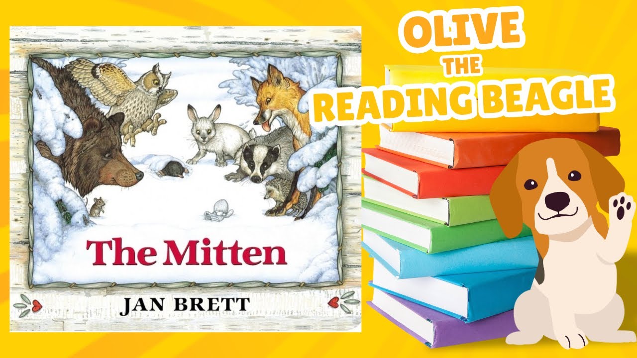  The Mitten by Jan Brett | An Olive the Reading Beagle Read Aloud 🧤❄️