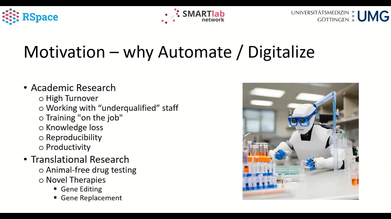 SiLA  & RSpace as open-source backbone for laboratory automation and documentation