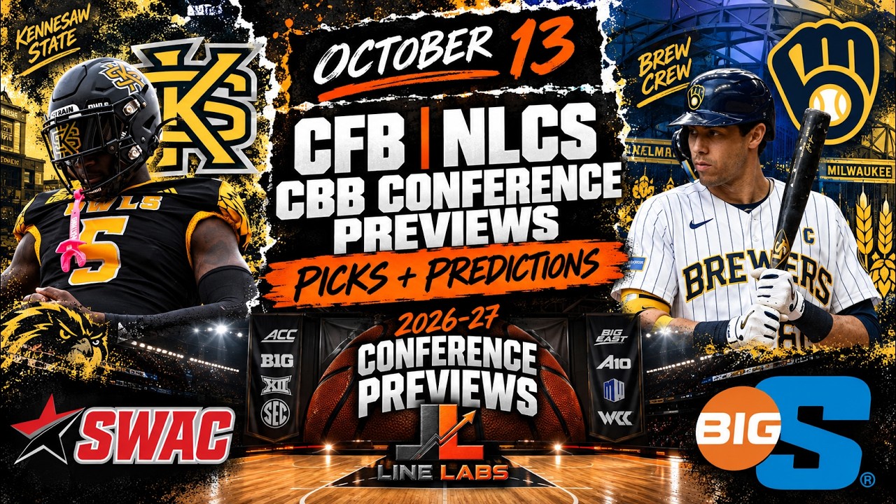 ПРОГНОЗЫ И СТАВКИ НА NLCS И CFB | ОБЗОРЫ СТУДЕНЧЕСКОГО БАСКЕТБОЛА &mdash; SWAC + BIG SOUTH || 14 ОКТЯБРЯ