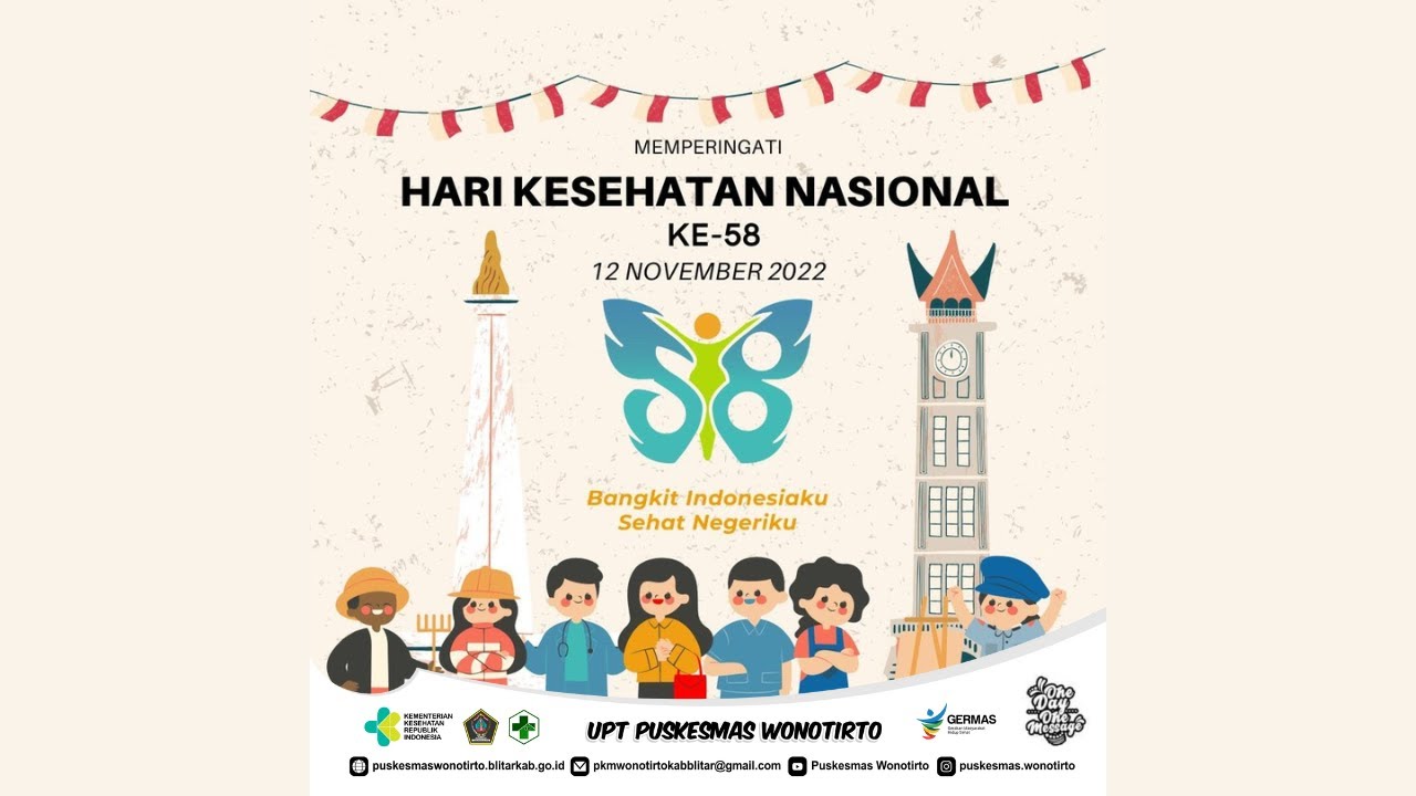 Hari Kesehatan Nasional ke 58 - Bangkit Indonesiaku Sehat Negeriku