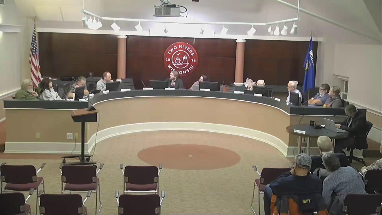 Two Rivers City Council Meeting for Monday, December 1, 2025