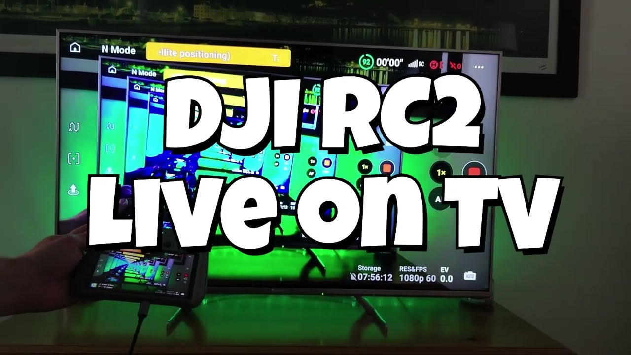 DJI RC2 live on TV - How to