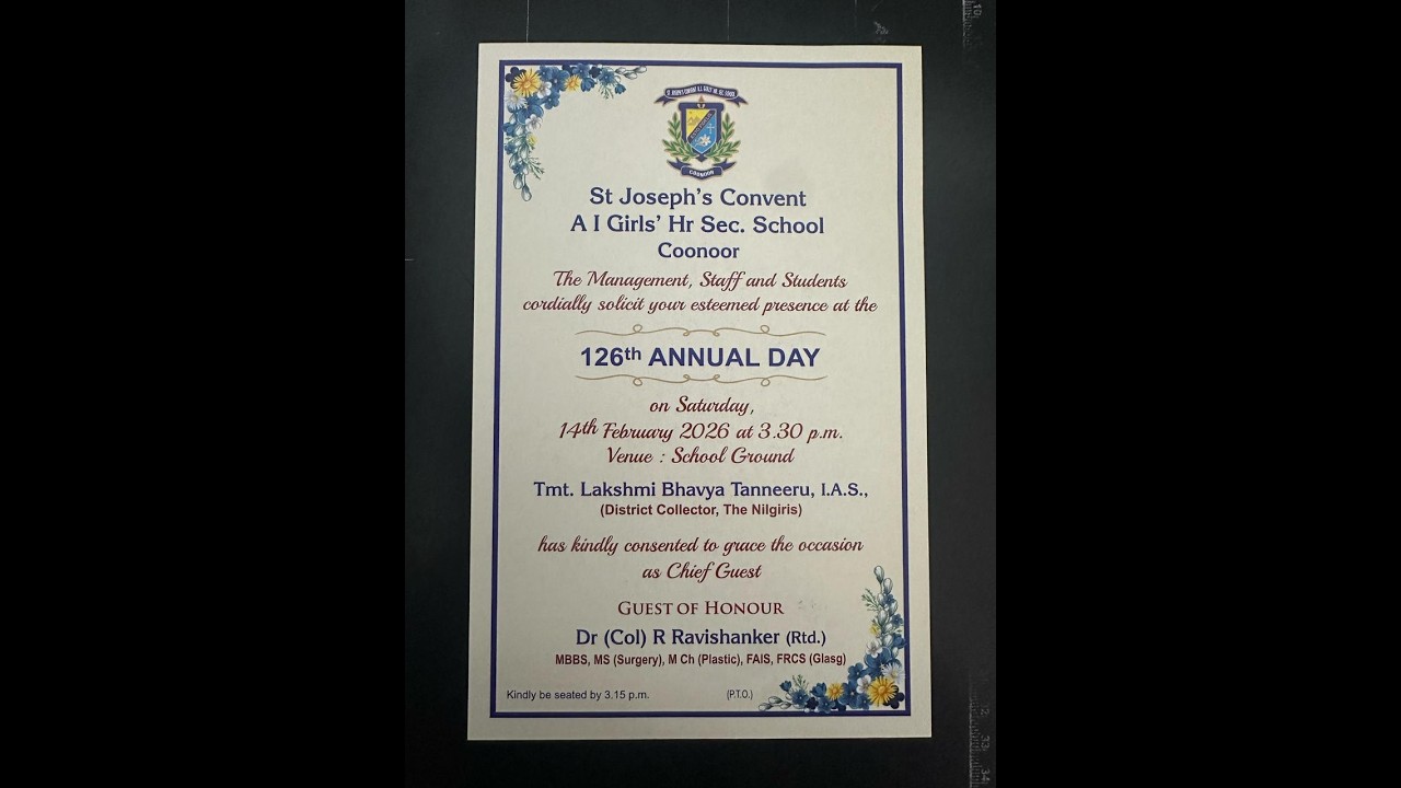 St Joseph's Convent - 126th Annual Day