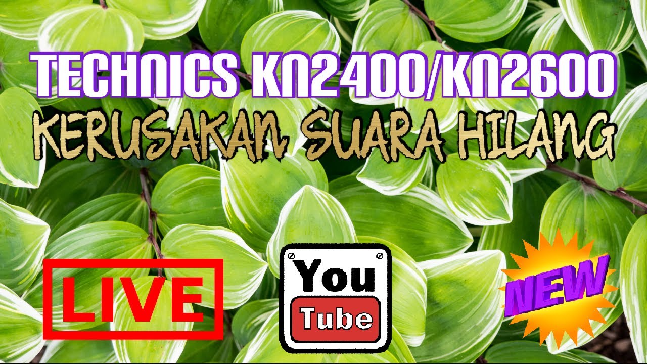 TECHNICS KN2400/KN2600 KERUSAKAN HILANG SUARA