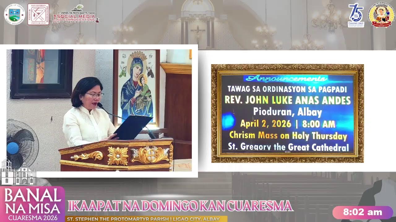 Banal na Misa | IKAAPAT NA DOMINGO KAN CUARESMA