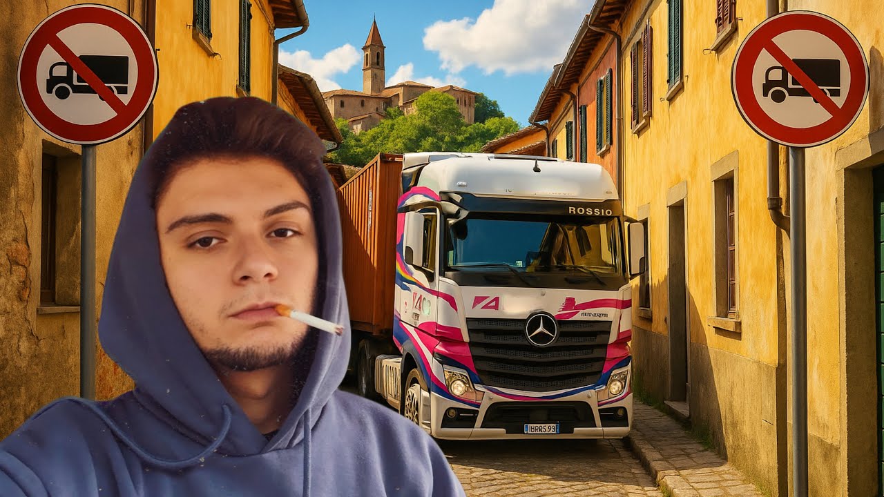 Oggi me la sono vista brutta…strada troppo stretta🚛😮‍💨