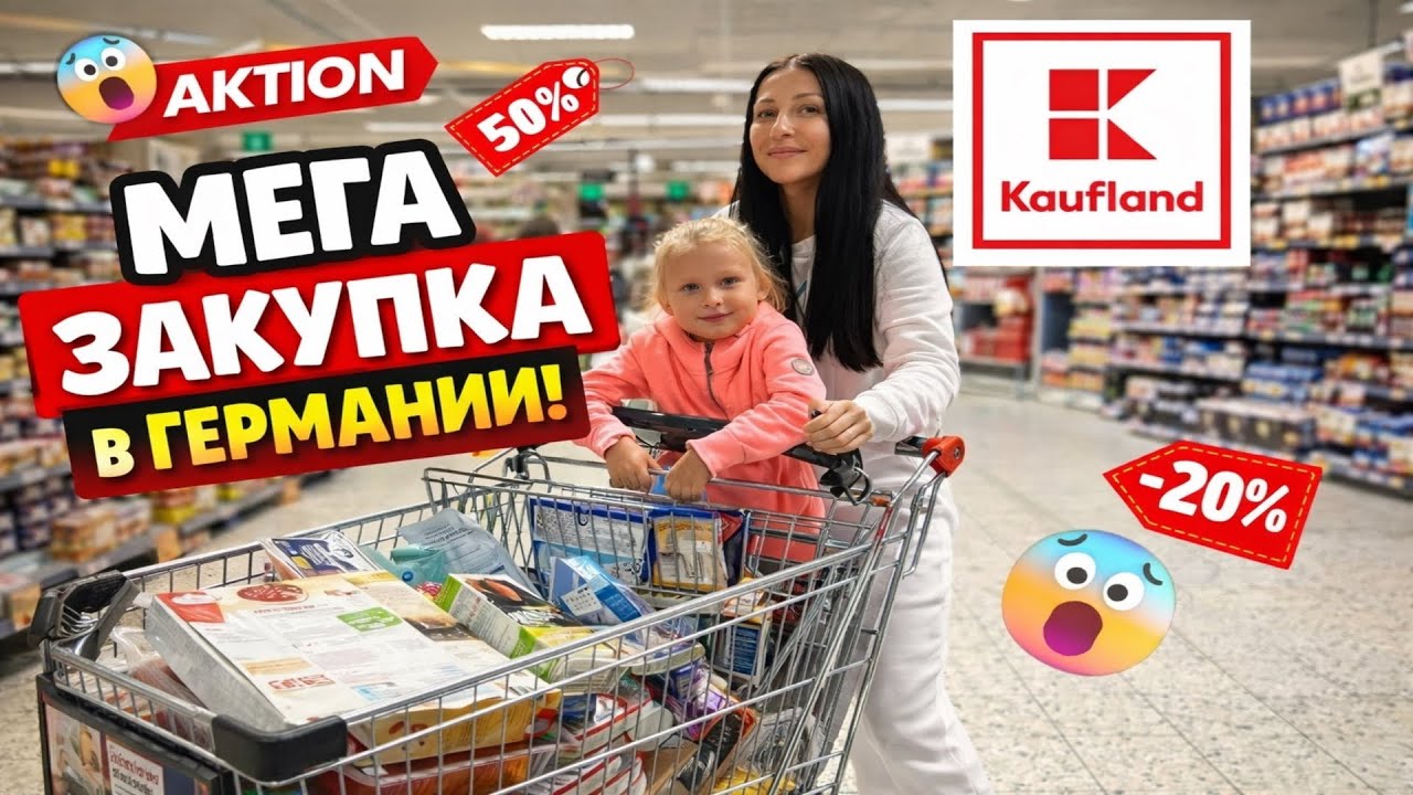 Самый дешевый магазин в Германии🇩🇪 Большая закупка в Kaufland (Кауфланд). Наша жизнь в Германии.