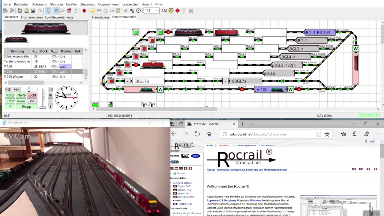 Schattenbahnhofsteuerung mit integrierter Stromabschaltung