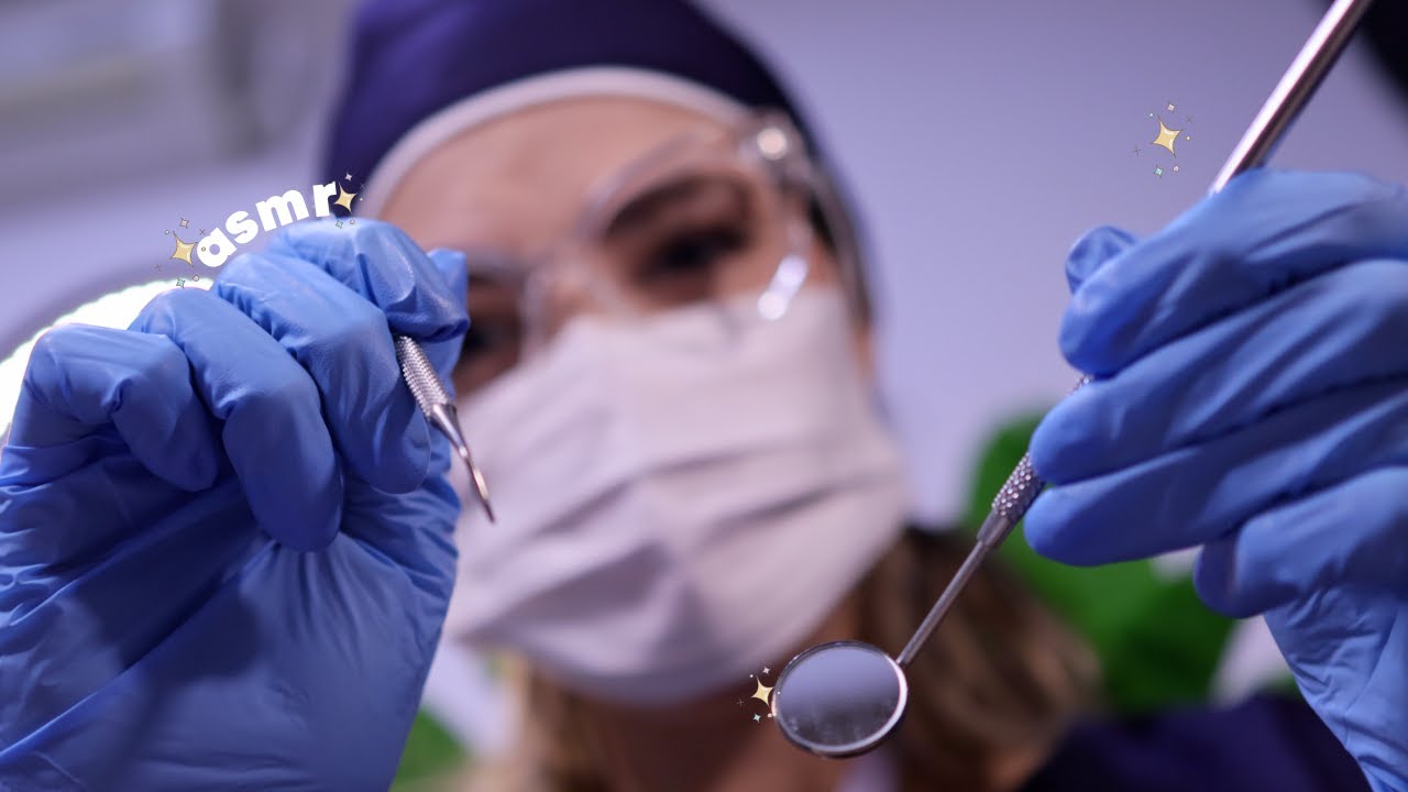 ASMR ROLEPLAY | Dentista faz limpeza nos seus dentes 🦷 | Voz suave, e visual triggers
