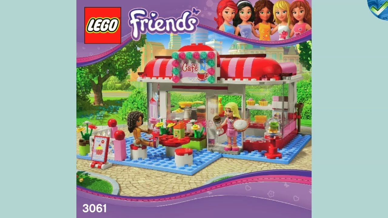 3061 City Park Cafe LEGO® Friends Manual at the Brickmanuals Instruction Archive