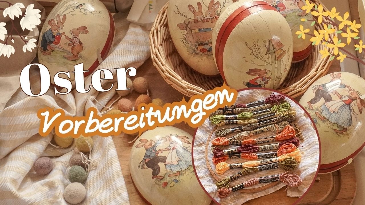 Entspannte Ostern 🐣 Einfache Rezeptideen & Fr&uuml;hlings-Stickerei