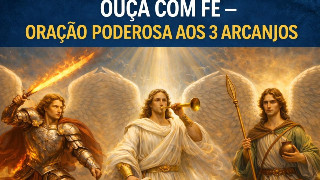 APENAS OUÇA – A ORAÇÃO MAIS PODEROSA AOS 3 ARCANJOS PARA UM MILAGRE URGENTE   São Miguel, Gabriel e