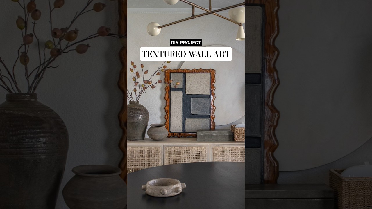 DIY Textured Wall Art Hack You&rsquo;ll Want to Try!
