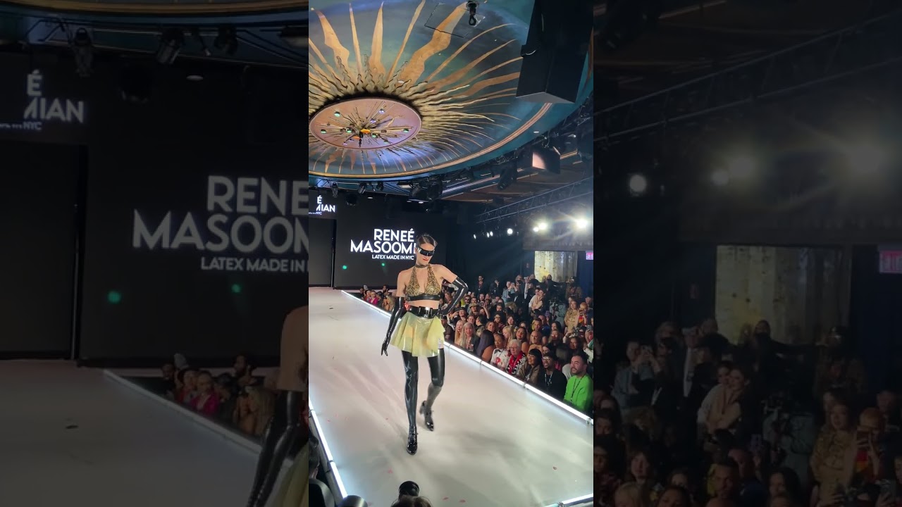 Latex Runway Fashion - NYFW 2023 #shorts