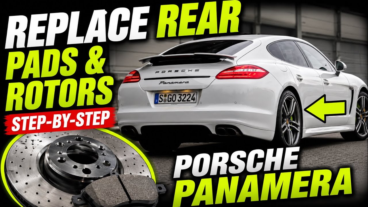 How to Replace Rear Brakes and Rotors Porsche Panamera