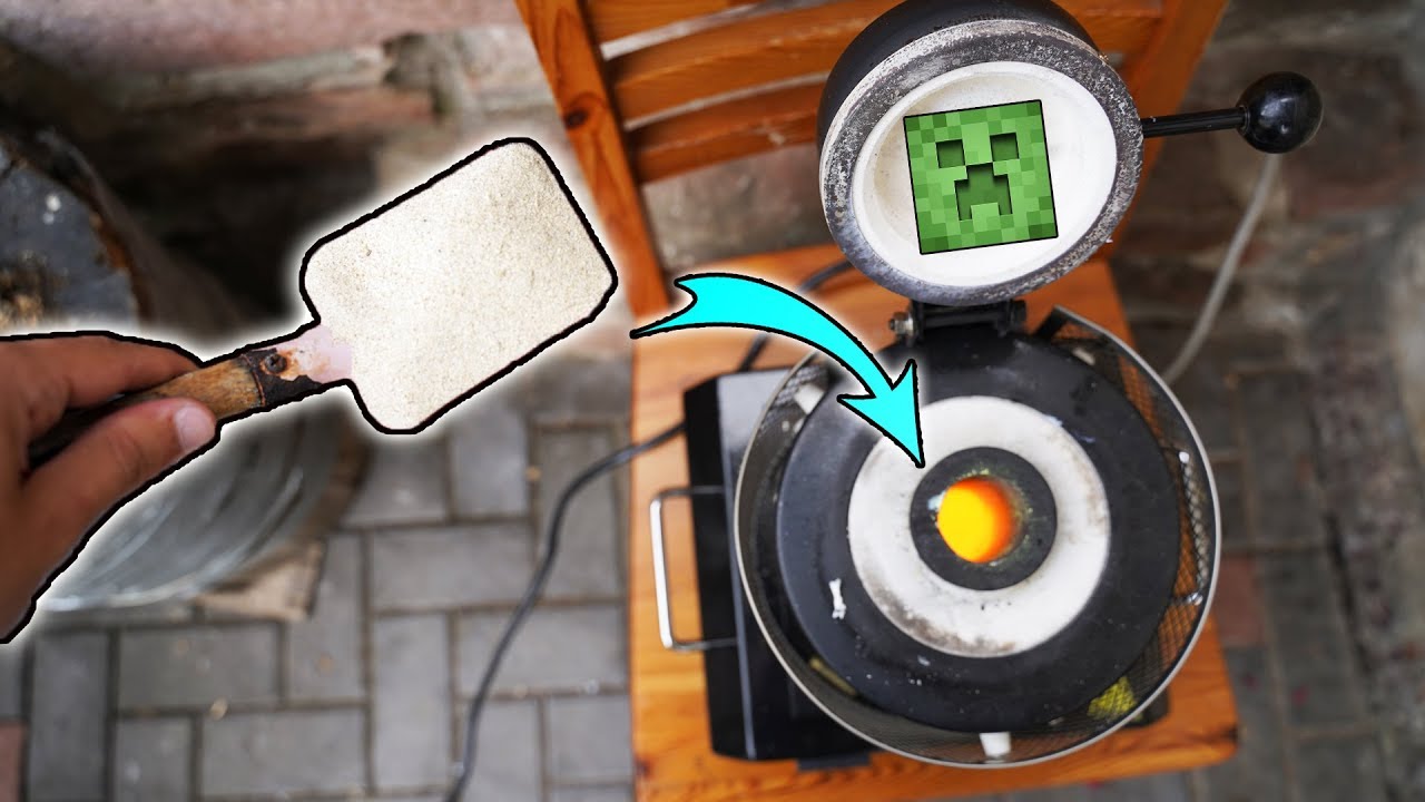 Was passiert, wenn ich SAND in den 1150 GRAD OFEN stecke? - Experiment wie in Minecraft!