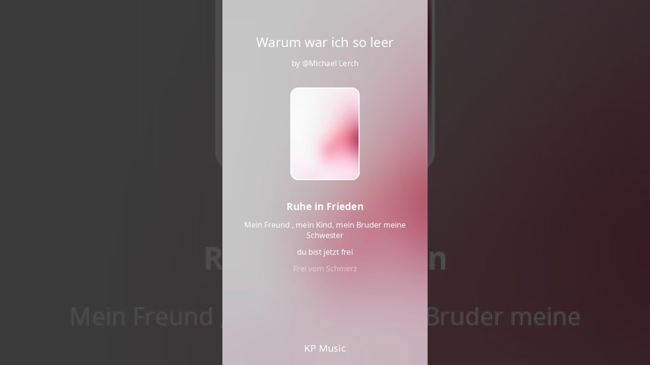 Warum war ich so schwach? 