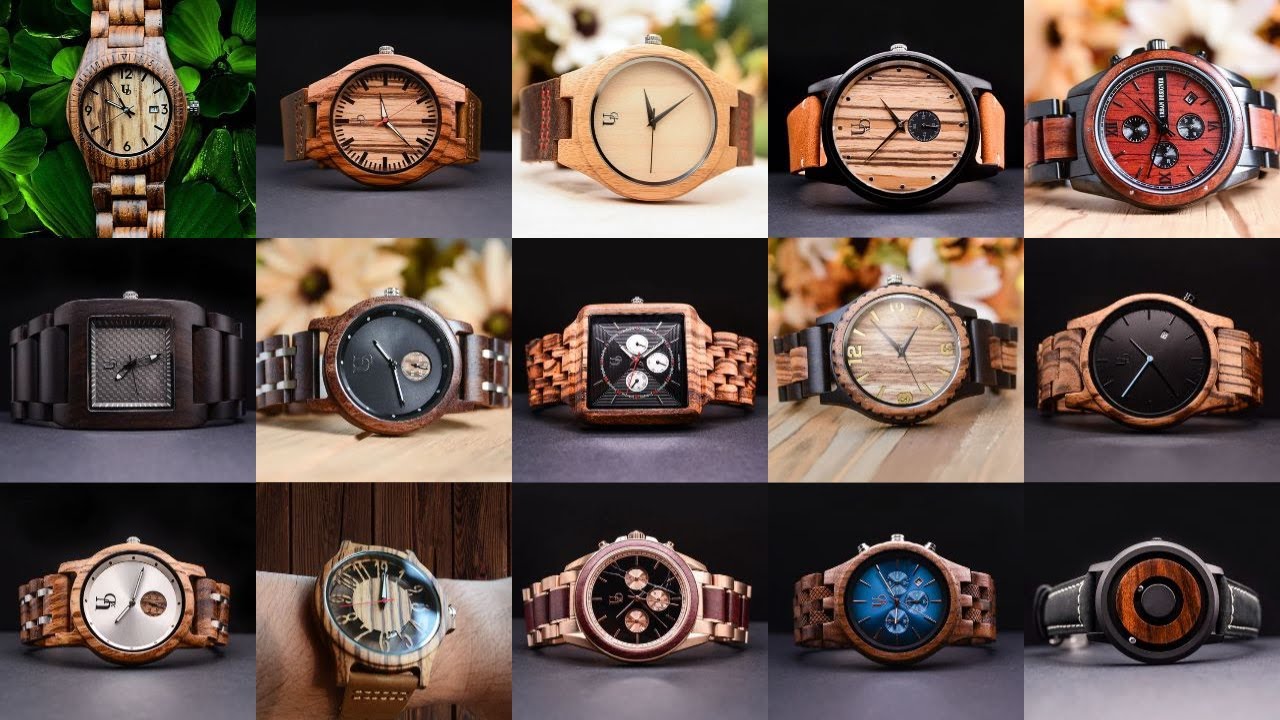Best 15 ideas for lovers of natural wood accessories Elegant style fashion men's wrist wooden watch