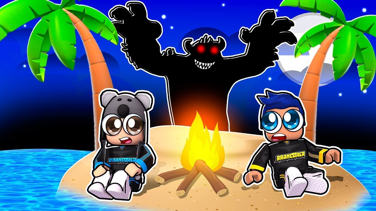 TENTE SOBREVIVER NA ILHA DESERTA DO ROBLOX - Brancoala Games