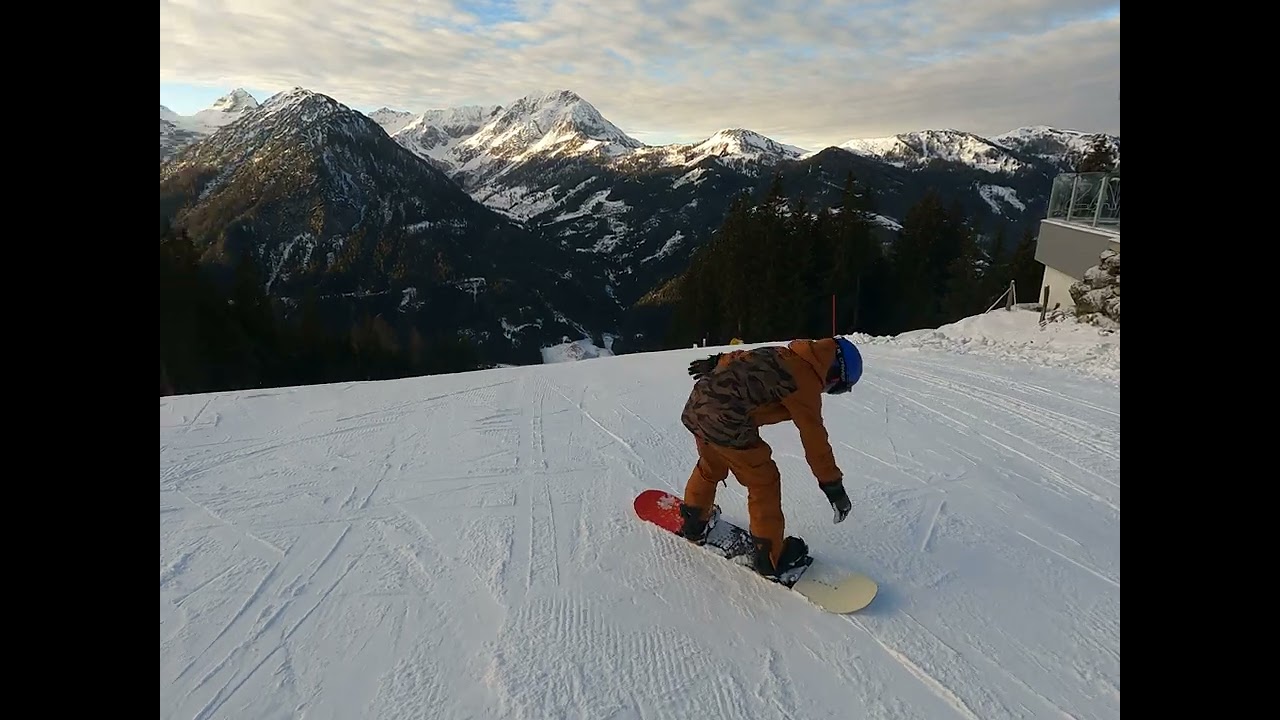 Snowboarding Rosskopf (Zauchensee) to Flachauwinkl