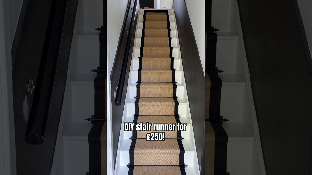 DIY Budget stair runner for &pound;250! #diy #stairs #homeimprovement