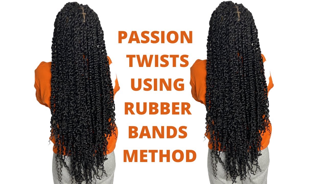 #passiontwists  ❤️ How To: EASY PASSION TWISTS using RUBBER BAND METHOD | BEGINNER FRIENDLY🔥