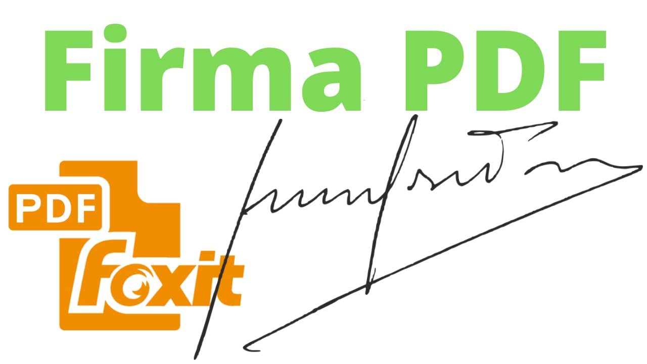 ¿Cómo poner firma en archivo PDF con Foxit reader?